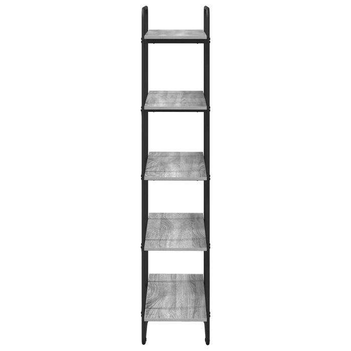 Raft pentru cărți 5 niveluri 80 x 35 x 175,5 cm PB Sonoma gri WALTI
