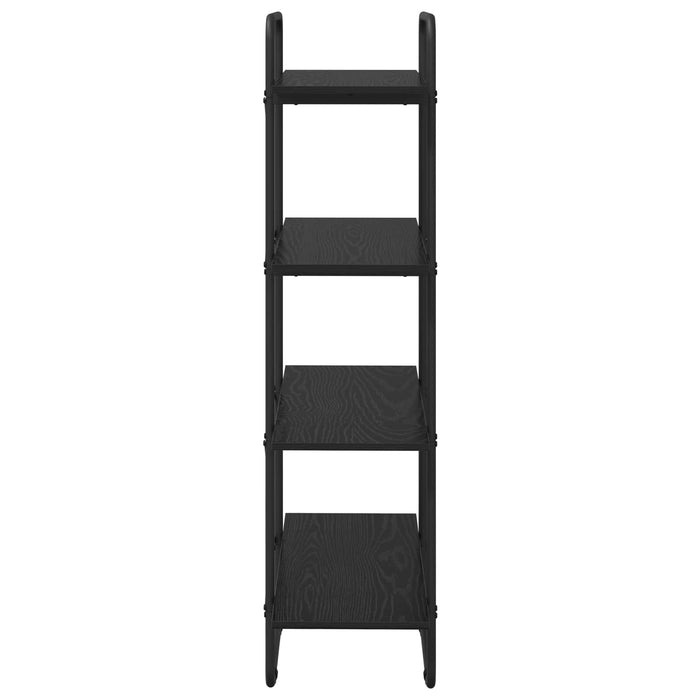 Raft pentru cărți 4 niveluri 80 x 35 x 140 cm PB Stejar Negru WALTI