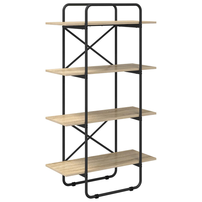 Raft pentru cărți 4 niveluri 80 x 35 x 140 cm PB Stejar Sonoma WALTI