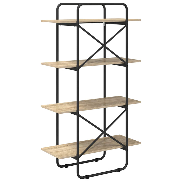 Raft pentru cărți 4 niveluri 80 x 35 x 140 cm PB Stejar Sonoma WALTI