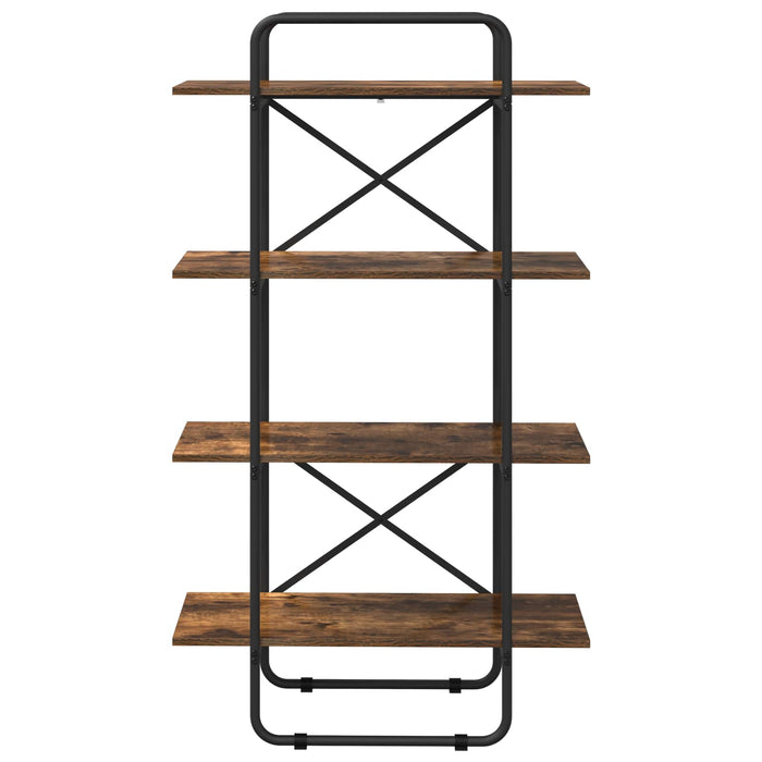 Raft pentru cărți 4 niveluri 80 x 35 x 140 cm PB Stejar fumuriu WALTI