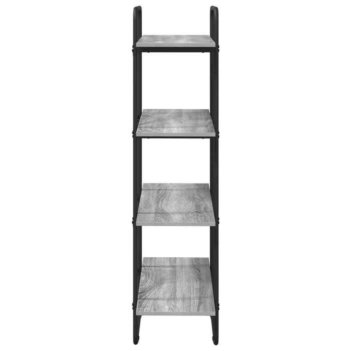 Raft pentru cărți 4 niveluri 80 x 35 x 140 cm PB Sonoma gri WALTI