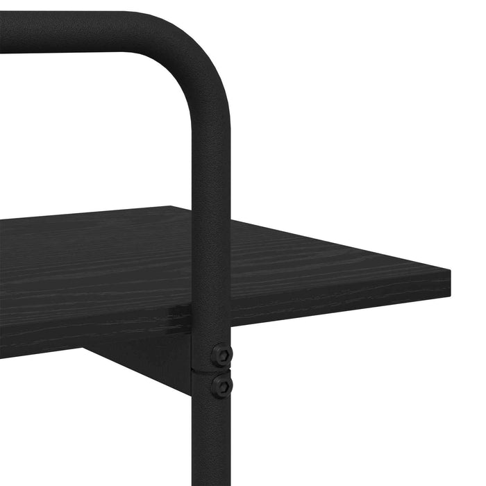 Raft pentru cărți 3 niveluri 80 x 35 x 105 cm PB Stejar Negru WALTI