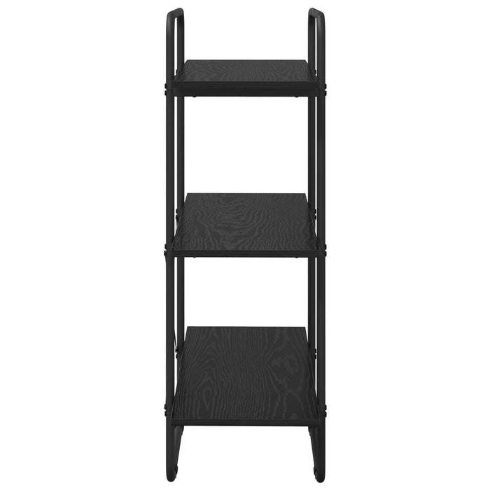 Raft pentru cărți 3 niveluri 80 x 35 x 105 cm PB Stejar Negru WALTI