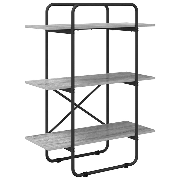 Raft pentru cărți 3 niveluri 80 x 35 x 105 cm PB Sonoma gri WALTI