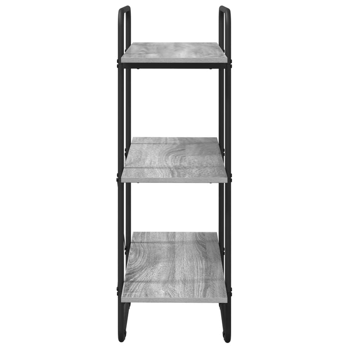 Raft pentru cărți 3 niveluri 80 x 35 x 105 cm PB Sonoma gri WALTI