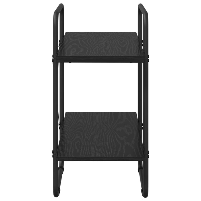 Raft pentru cărți 2 niveluri 80 x 35 x 70 cm PB Stejar Negru WALTI