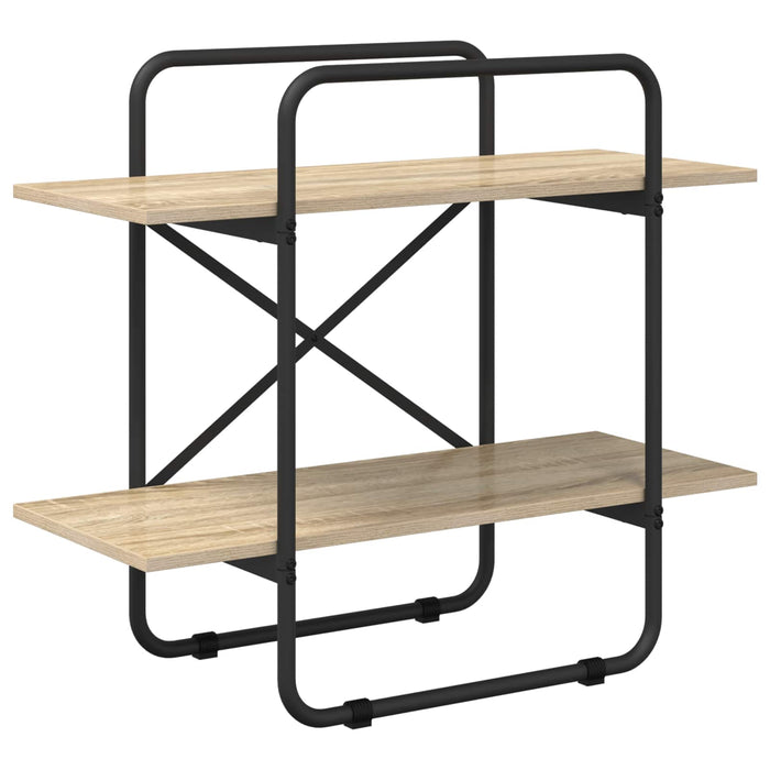 Raft pentru cărți 2 niveluri 80 x 35 x 70 cm PB Stejar Sonoma WALTI