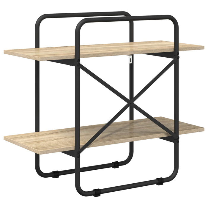 Raft pentru cărți 2 niveluri 80 x 35 x 70 cm PB Stejar Sonoma WALTI