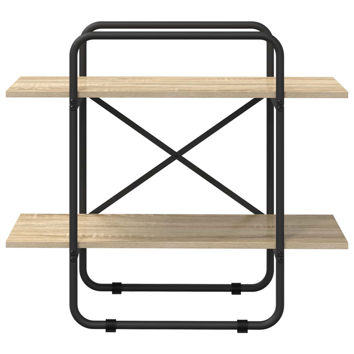 Raft pentru cărți 2 niveluri 80 x 35 x 70 cm PB Stejar Sonoma WALTI