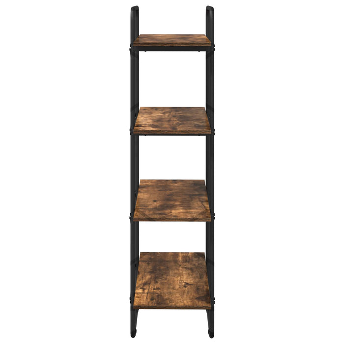 Raft pentru cărți 4 niveluri 60 x 35 x 140 cm PB Stejar fumuriu WALTI