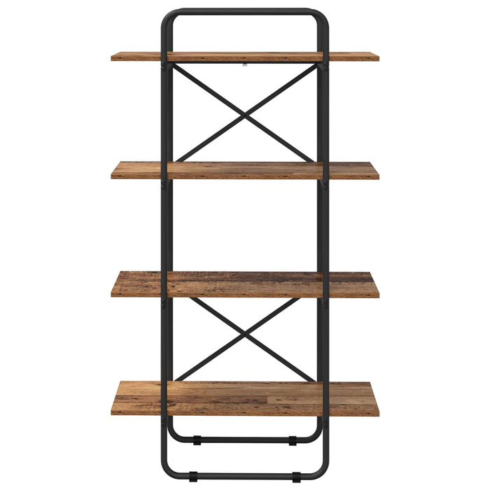 Raft pentru cărți 4 niveluri 60 x 35 x 140 cm PB Lemn de stejar WALTI