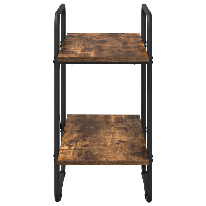 Raft pentru cărți 2 niveluri 60 x 35 x 70 cm PB Stejar fumuriu WALTI