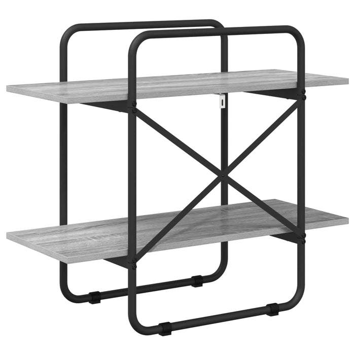 Raft pentru cărți 2 niveluri 60 x 35 x 70 cm PB Sonoma gri WALTI