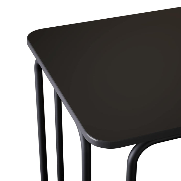 Masă de dining 100 x 50 x 75 cm Lemn prelucrat Negru WALTI