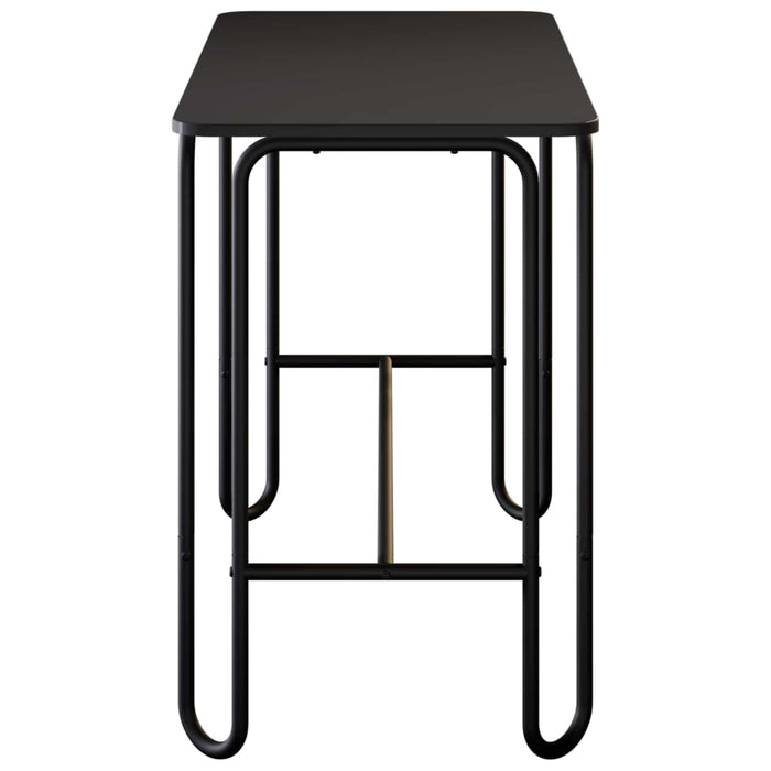 Masă de dining 100 x 50 x 75 cm Lemn prelucrat Negru WALTI