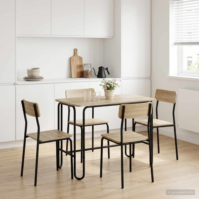 Masă de dining 100 x 50 x 75 cm Lemn prelucrat Stejar Sonoma WALTI