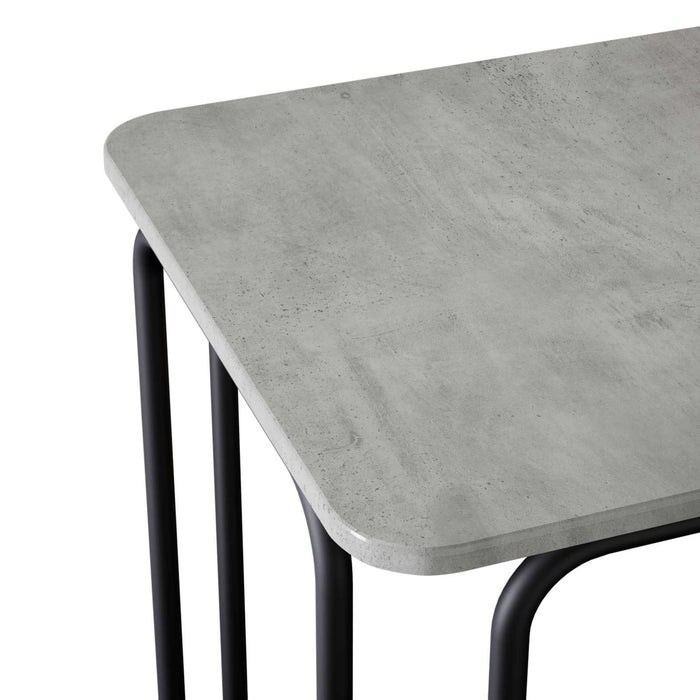 Masă de dining 100 x 50 x 75 cm Lemn prelucrat Gri Beton WALTI