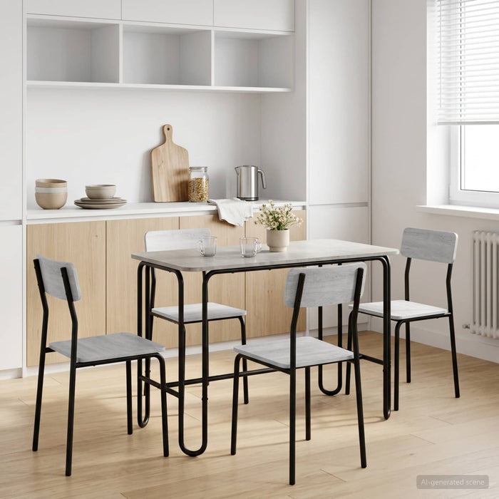 Masă de dining 100 x 50 x 75 cm Lemn prelucrat Gri Beton WALTI