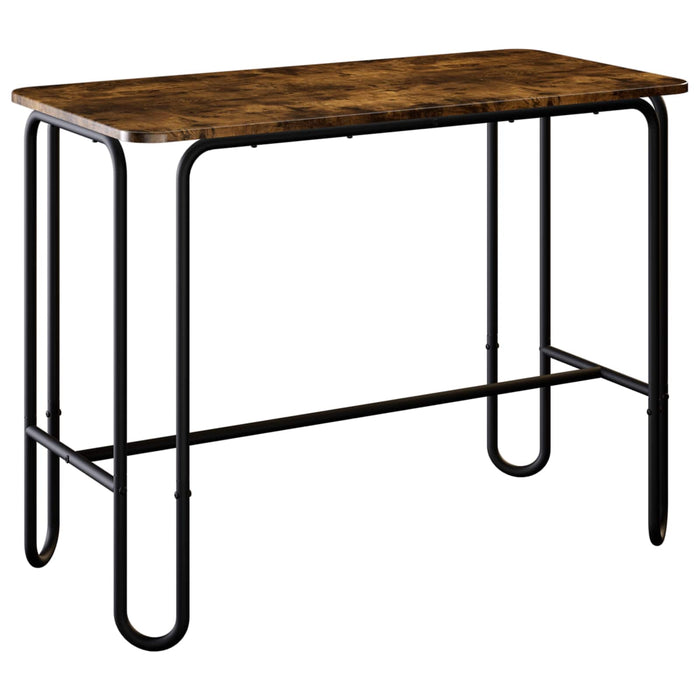Masă de dining 100 x 50 x 75 cm Lemn prelucrat Stejar fumuriu WALTI