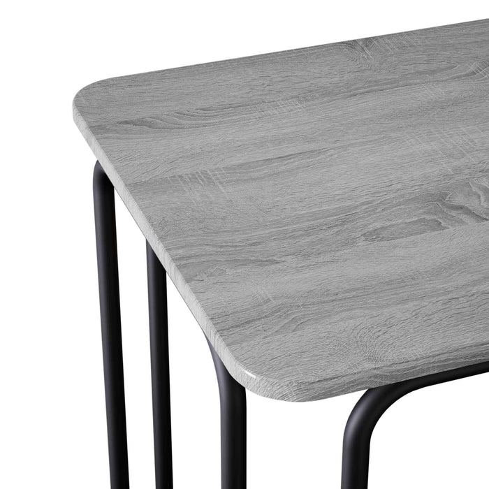 Masă de dining 100 x 50 x 75 cm Lemn prelucrat Sonoma gri WALTI