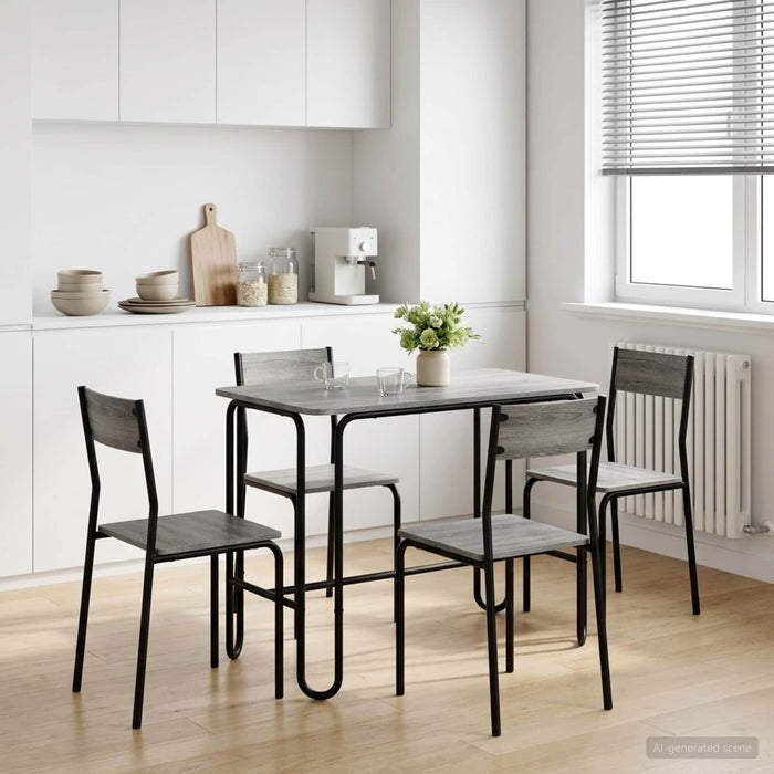 Masă de dining 100 x 50 x 75 cm Lemn prelucrat Sonoma gri WALTI