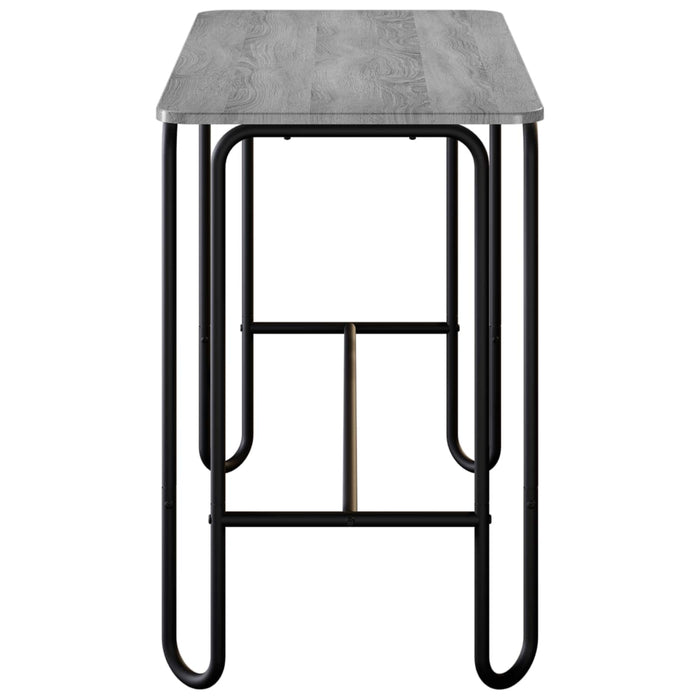 Masă de dining 100 x 50 x 75 cm Lemn prelucrat Sonoma gri WALTI