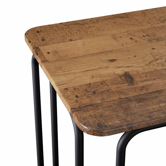 Masă de dining 100 x 50 x 75 cm Lemn prelucrat Lemn vechi WALTI