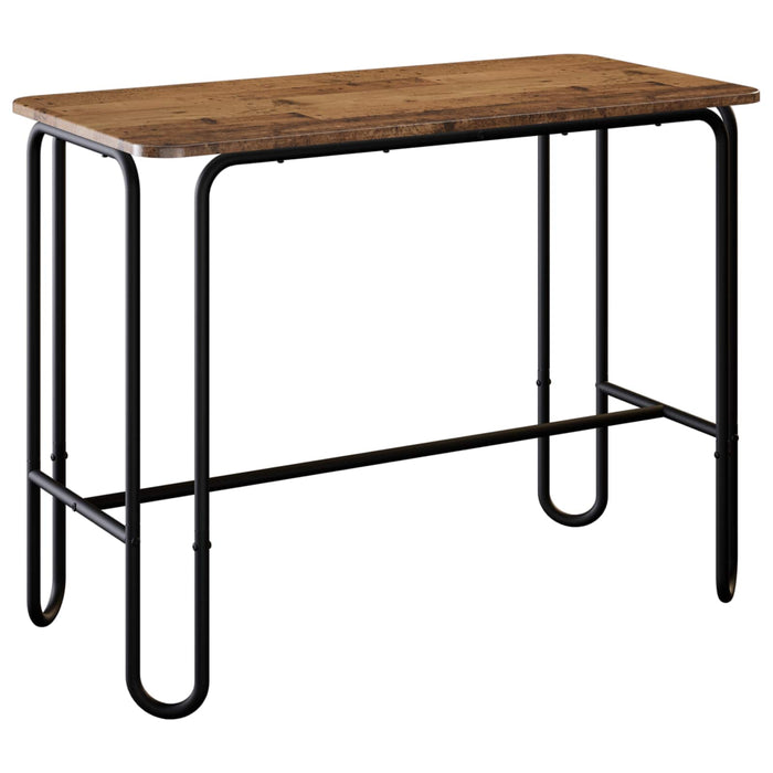 Masă de dining 100 x 50 x 75 cm Lemn prelucrat Lemn vechi WALTI