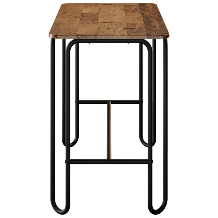 Masă de dining 100 x 50 x 75 cm Lemn prelucrat Lemn vechi WALTI