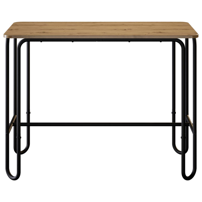 Masă de dining 100 x 50 x 75 cm Lemn prelucrat Stejar Artizanal WALTI