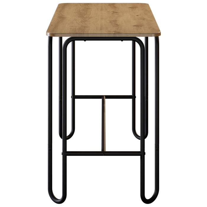 Masă de dining 100 x 50 x 75 cm Lemn prelucrat Stejar Artizanal WALTI