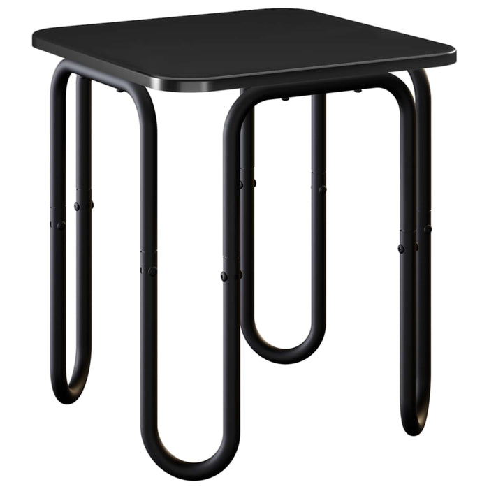 Masă de cafea Negru 40 x 40 x 45 cm Lemn prelucrat WALTI
