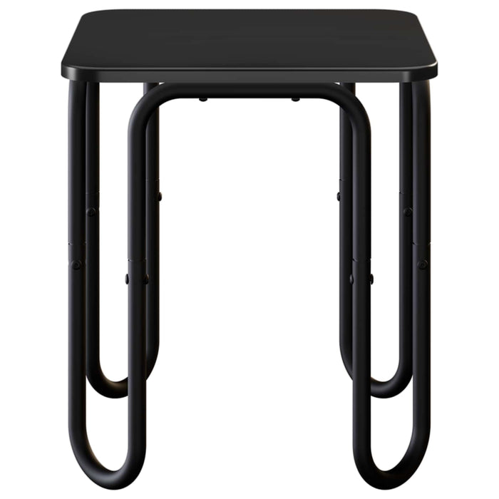 Masă de cafea Negru 40 x 40 x 45 cm Lemn prelucrat WALTI