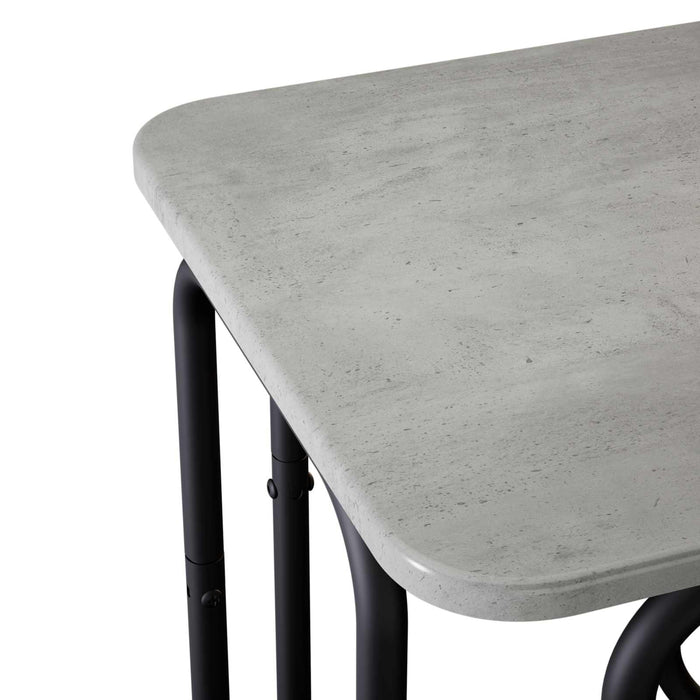 Masă de cafea Gri Beton 40 x 40 x 45 cm Lemn prelucrat WALTI