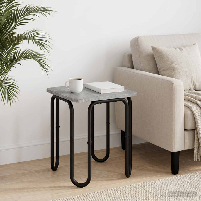 Masă de cafea Sonoma gri 40 x 40 x 45 cm Lemn prelucrat WALTI