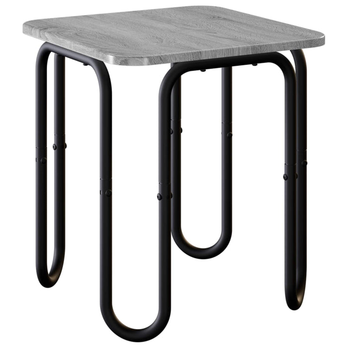 Masă de cafea Sonoma gri 40 x 40 x 45 cm Lemn prelucrat WALTI
