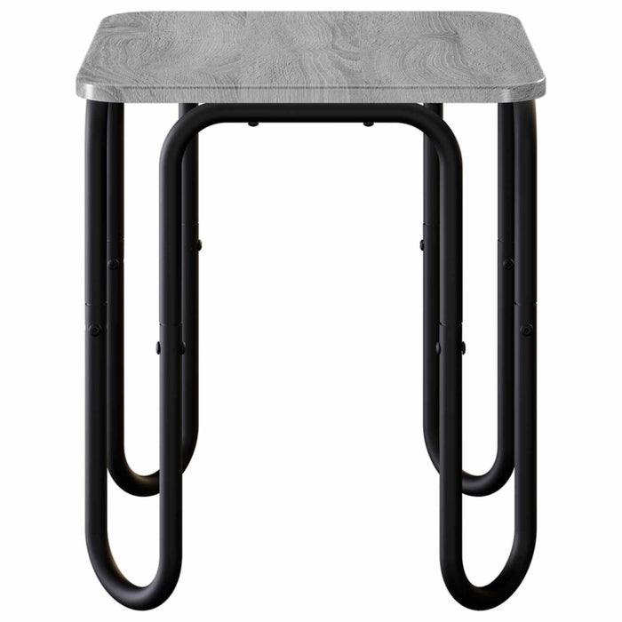 Masă de cafea Sonoma gri 40 x 40 x 45 cm Lemn prelucrat WALTI