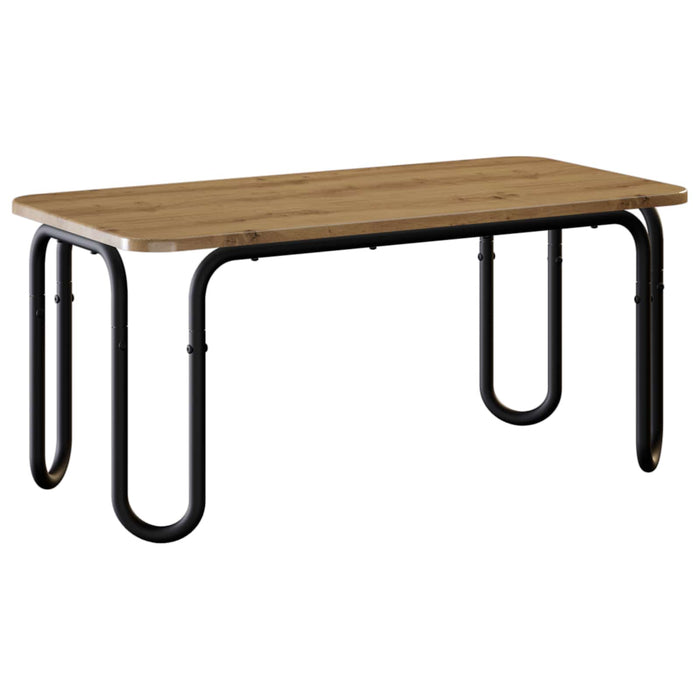 Masă de cafea Stejar Artizanal 79,5 x 40 x 36 cm Lemn prelucrat WALTI