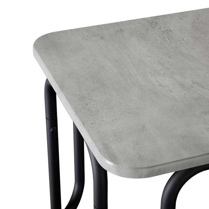 Masă de cafea Gri Beton 100 x 50 x 45 cm Lemn prelucrat WALTI