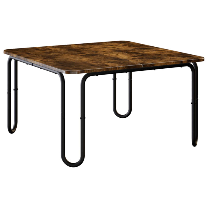 Masă de cafea Stejar fumuriu 100 x 100 x 45 cm Lemn prelucrat WALTI