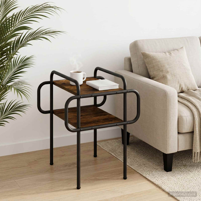 Masă de cafea Stejar fumuriu 40 x 40 x 51 cm Lemn prelucrat WALTI