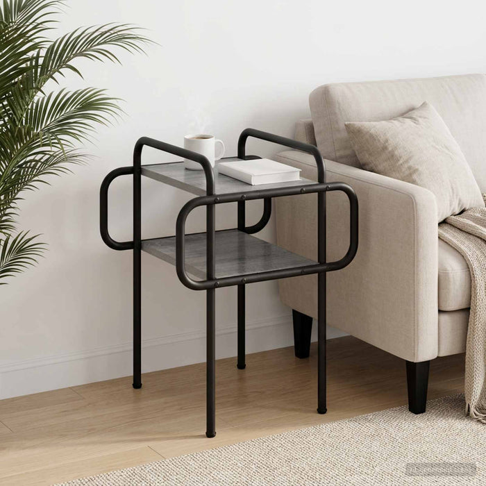 Masă de cafea Sonoma gri 40 x 40 x 51 cm Lemn prelucrat WALTI