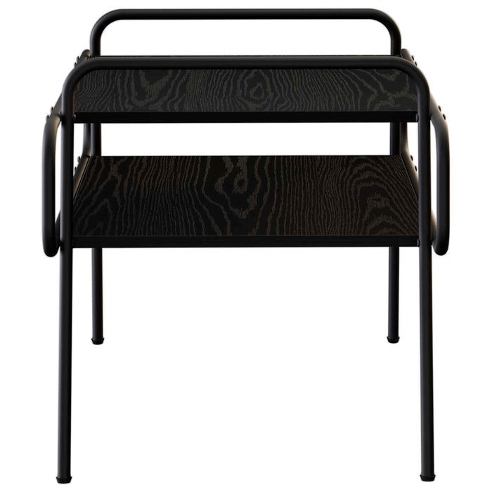 Masă de cafea Stejar Negru 70 x 50 x 51 cm Lemn prelucrat WALTI