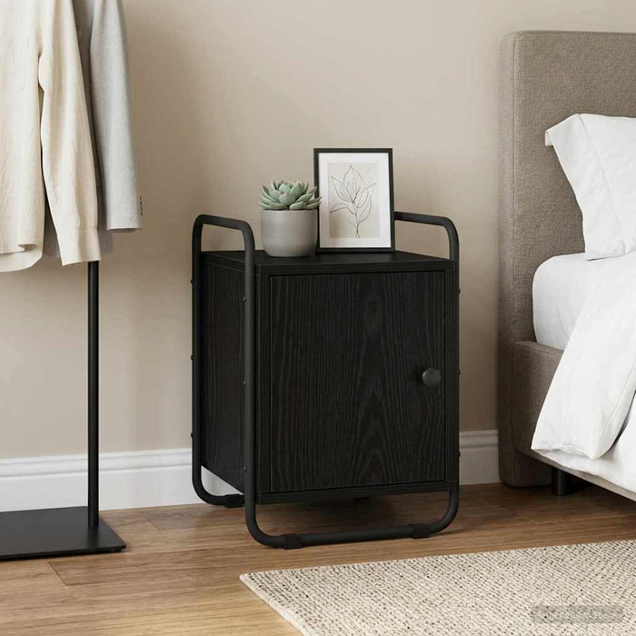 Dulap de noapte Stejar Negru 35 x 36,5 x 50 cm Lemn prelucrat WALTI