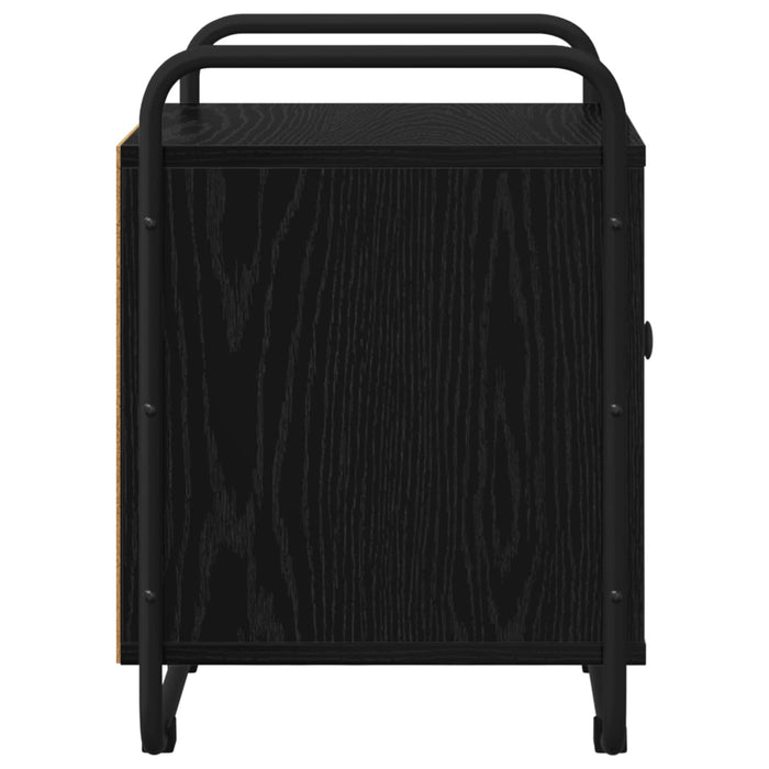 Dulap de noapte 2 buc. Stejar Negru 35 x 36,5 x 50 cm WALTI