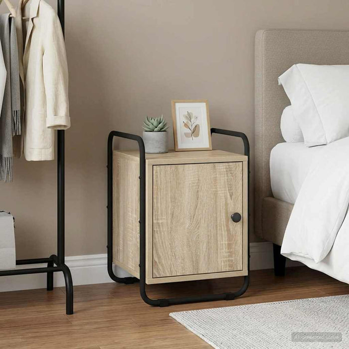 Dulap de noapte Stejar Sonoma 35 x 36,5 x 50 cm Lemn prelucrat WALTI