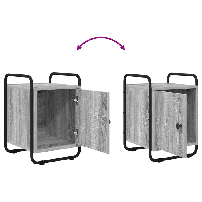 Dulap de noapte Sonoma gri 35 x 36,5 x 50 cm Lemn prelucrat WALTI