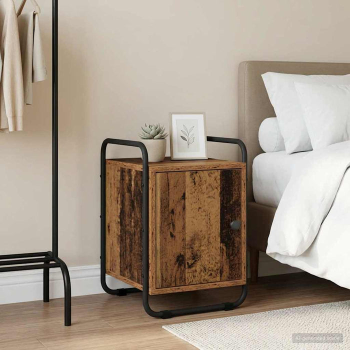 Dulap de noapte Lemn vechi 35 x 36,5 x 50 cm Lemn prelucrat WALTI