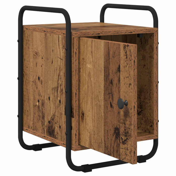 Dulap de noapte 2 buc. Lemn vechi 35 x 36,5 x 50 cm WALTI